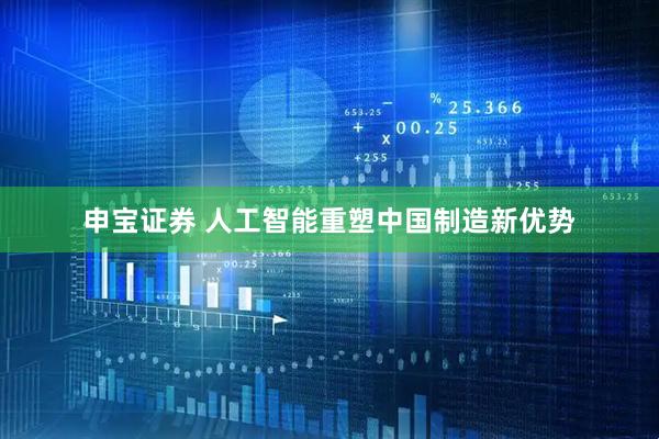 申宝证券 人工智能重塑中国制造新优势